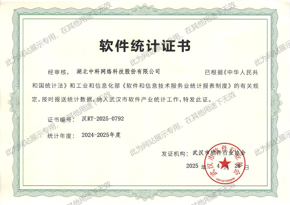 2024-2025年度軟件統(tǒng)計證書